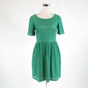 Cynthia Rowley Green Lace Dress Size 14